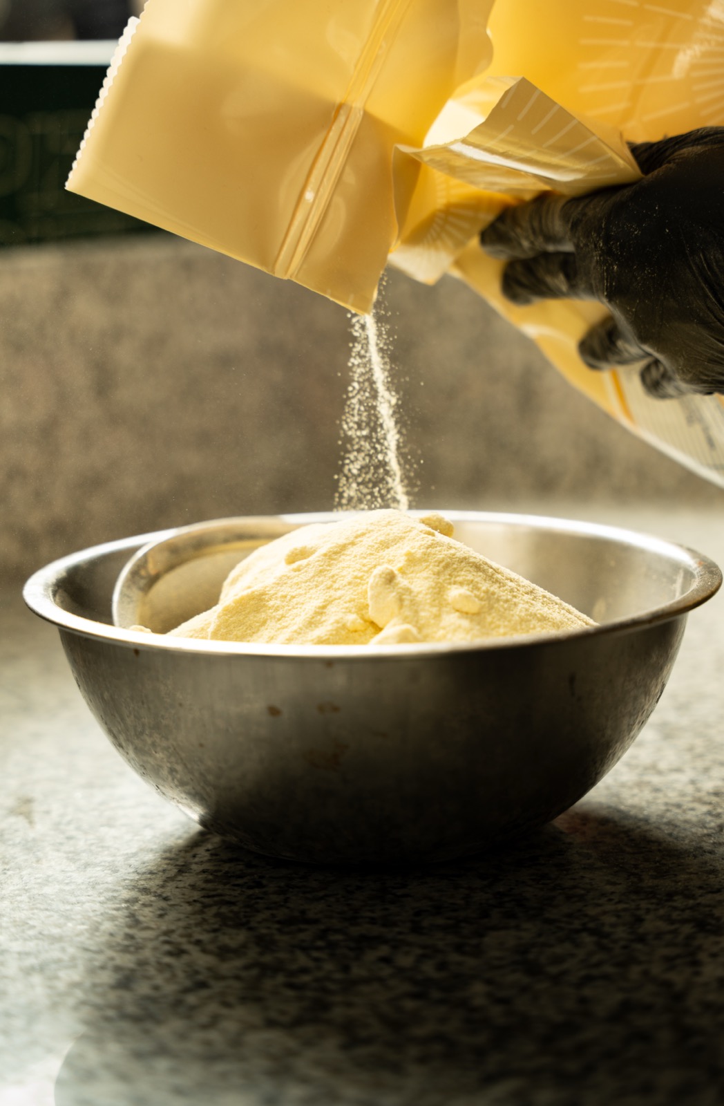 Sourdough dough preparation at Bada Bing before opening
